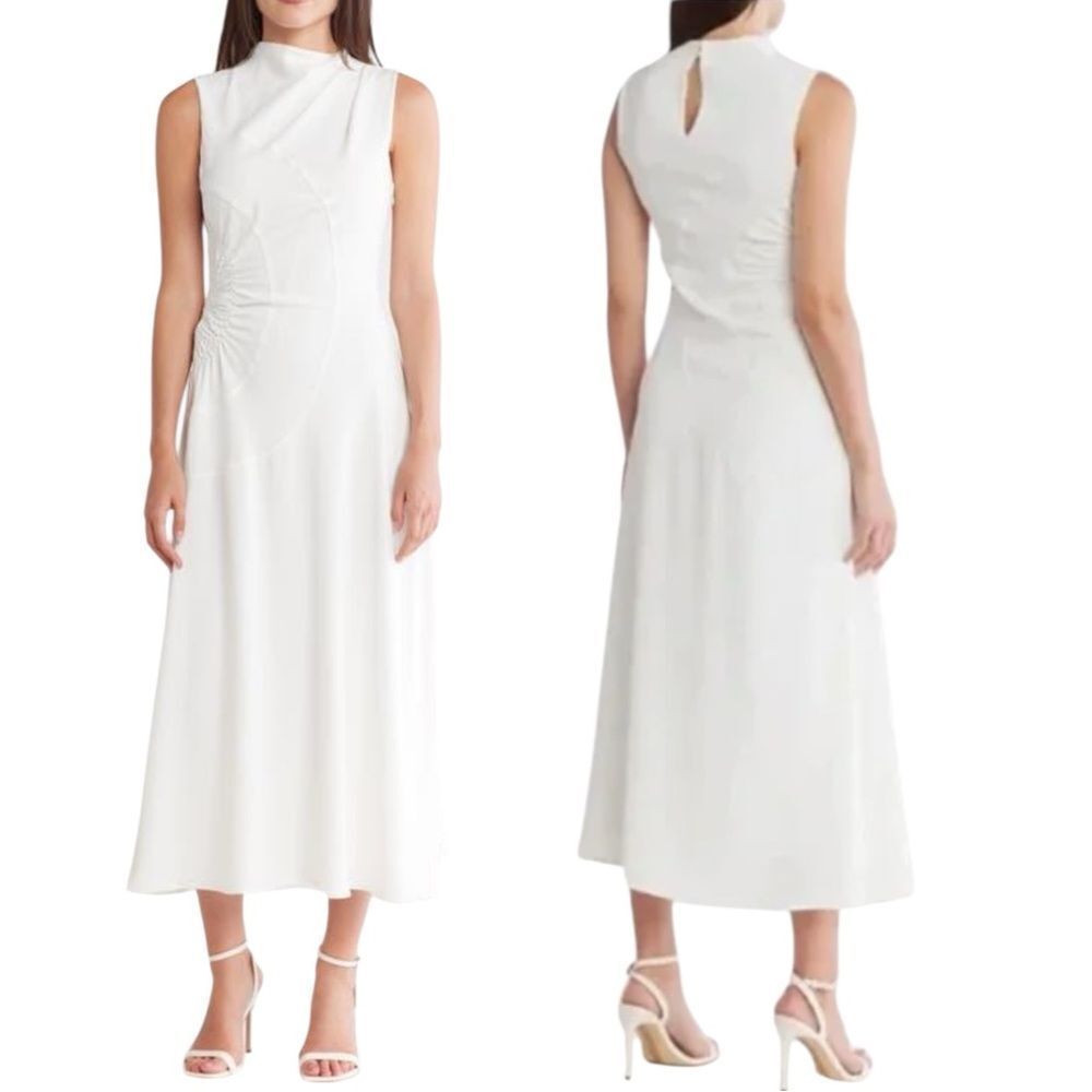 A.L.C. Kaia Gathered SleevelessβMidi Dress Size 8